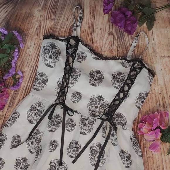 Royal Bones Dresses & Skirts - Daang Goodman Royal Bones Skull Print Dress